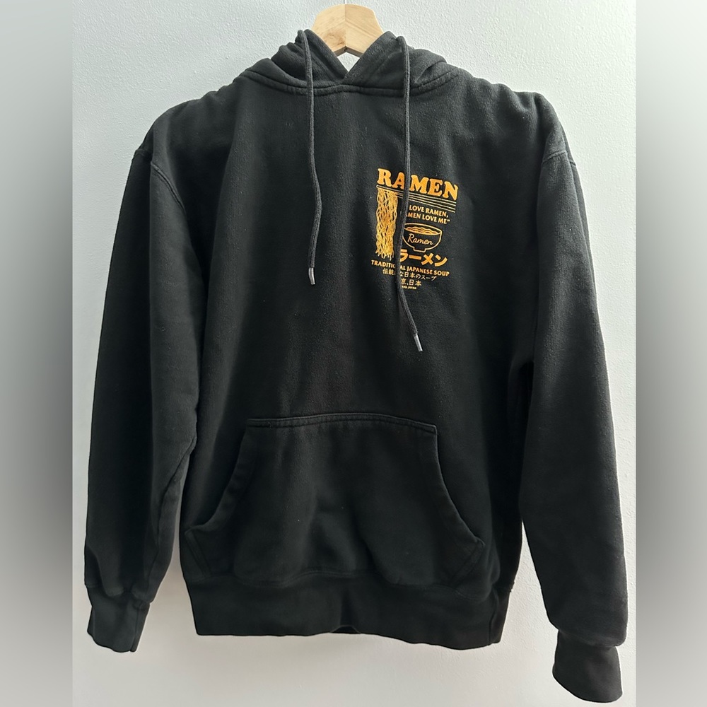 Black “I Love Ramen, Ramen Love Me” SCW Hoodie | Size Small